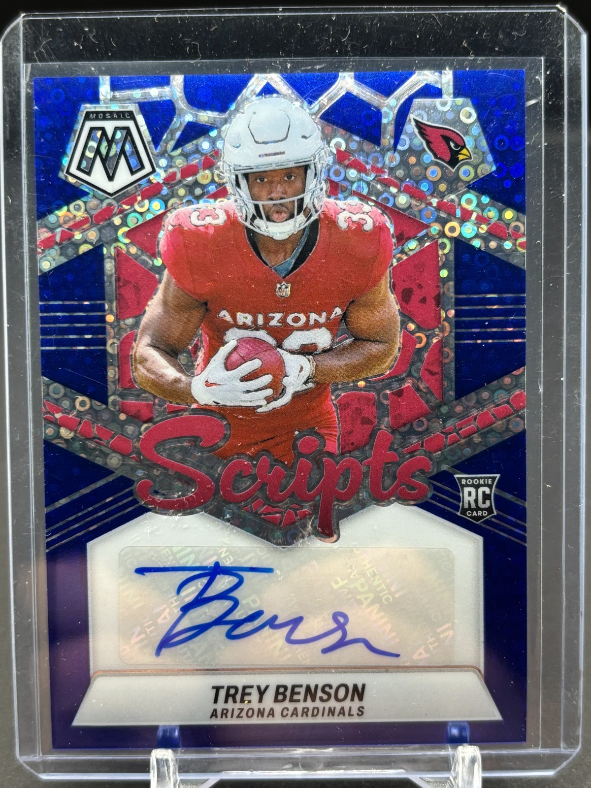 Trey Benson Panini Illusions Rookie Signs Autographs #RSTBN Blue