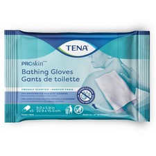 TENA Bathing Glove Wipe or Washcloth 5.9 X 9 Inch 54366 45 Pack 225 Wipes