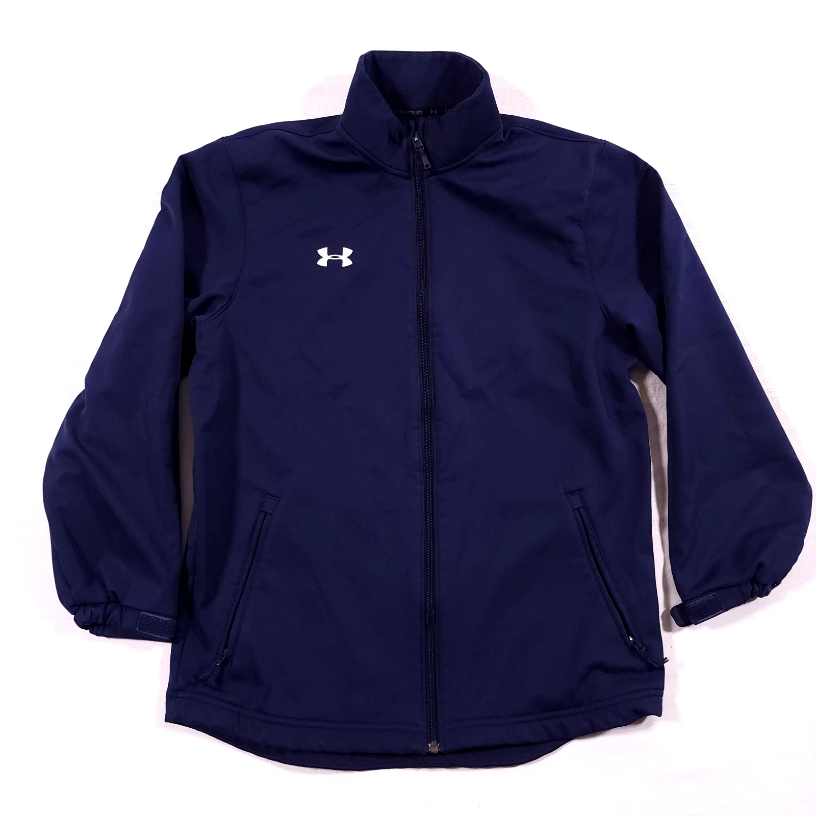 Under Armour Jacket Mens Medium UA Hockey Softshell Loose Windbreaker Water-Res