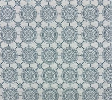 BALLARD DESIGNS SUNBRELLA MEDALLION BLUE PERFORMANCE FABRIC BY YARD 54"W