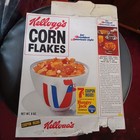 Vintage Kelloggs Corn Flakes Box 8 oz Friendly Folks 1970's 1973