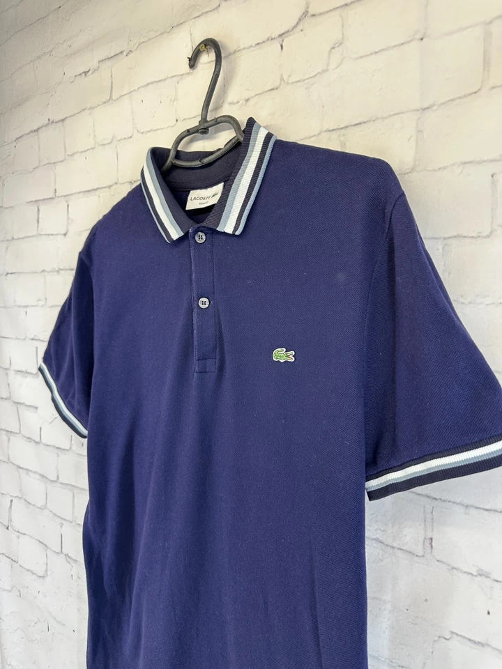 CAMISETA POLO LACOSTE SLIM FIT CASUAL PARA HOMBRE CAMISETA CAMISETA ORIGINAL TALLA L Foto 2 de 4