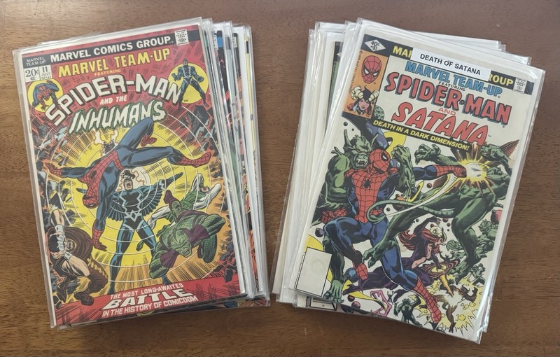 Marvel Team-Up Bronze Age Lot 20 Spider-Man Run Comic Lot