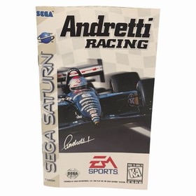 Andretti Racing (Sega Saturn, 1996) Authentic CIB Complete w/  Manual Tested