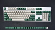 White Green Keycap OEM Height PBT 123 Keycaps 6.25X New for Cherry MX Keyboard