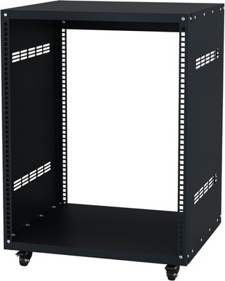 12U AV Rack Stand Network Stereo Recording Studio Rack for 19'' Audio with Wheel