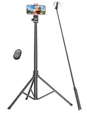 71'' Tripod Stand Extendable Reinforced Aluminum Stand with Wireless Remote S...