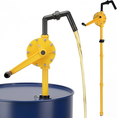 15-55 Gallon Drum Pump, 10 GPM Flow Corrosion-Resistant Chemical Liquid Pump, Po
