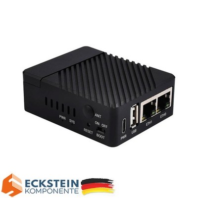 Waveshare Mini Dual Gigabit Ethernet Mini-Computer Kit für Raspberry Pi CM 4