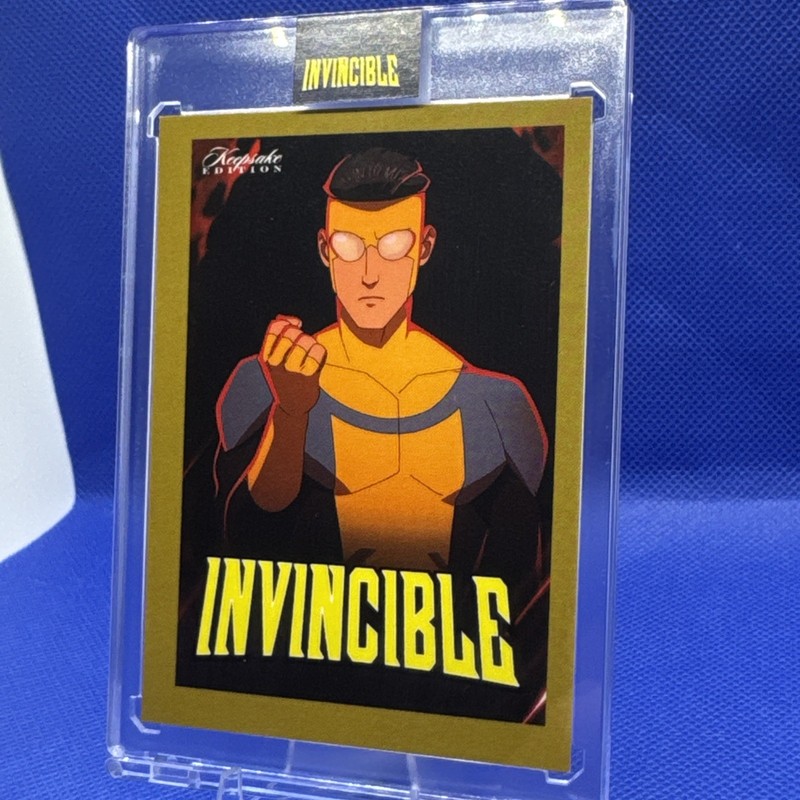 Ultra Rare Hand Numbered /10 Gold  Invincible Poster Card Keepsake Edition 