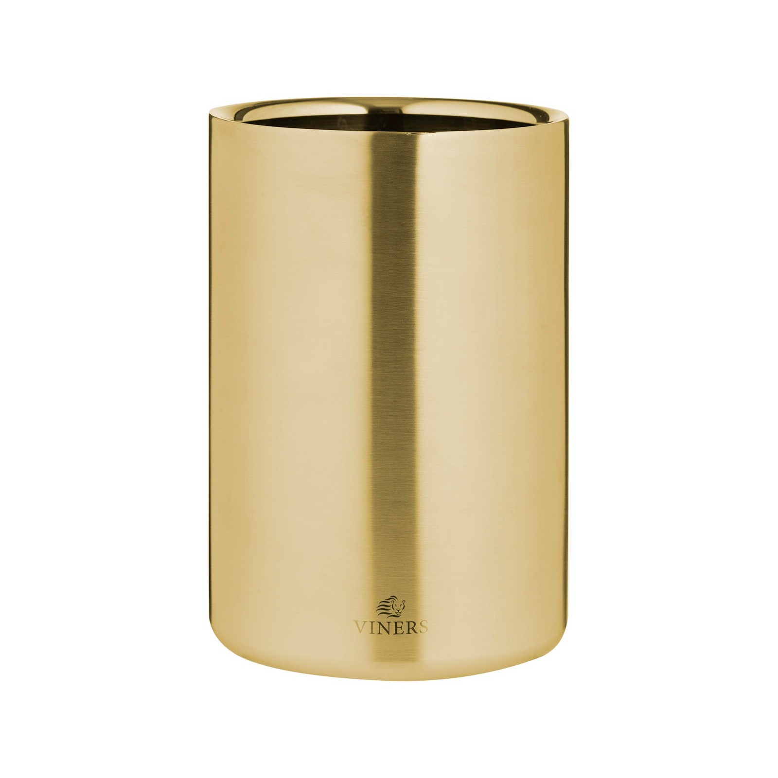 Champagne Cooler Stainless Steel 1.3L Gold Double Walled Wine Bottle Chiller Bar