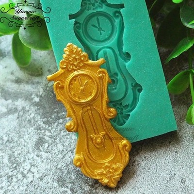 Baroque Clock Shape 3D Silicone Mold Cake Decorating Resin Candy Fondant Tools