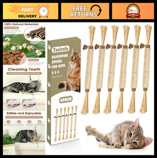 Natural Silvervine Sticks Cat Toys - 6 Pack Chew  Dental Care Treats for Kitten