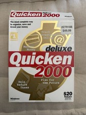 Deluxe Quicken 2000 Personal Financial Software Win 95 98 NT 4 Full Retail Box