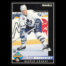 Drake Berehowsky Rookie #231 1992 Pinnacle Toronto Maple Leafs Hockey Card NHL