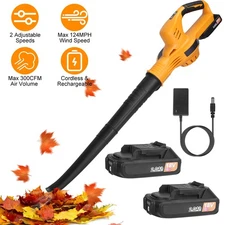 1Pc Cordless Leaf Blower Handheld Electric Battery Powered Air Blower Max 124MPH