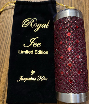 Jacqueline Kent Royal Ice Ltd Ed Cinnamon Dark Stainless Insulated Tumbler Lid
