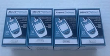 120 Count Assure Platinum Glucose Test Strips 4 Box of 30 Count Expires 12/12/26