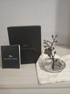 Michael Aram Black Orchid Ring Catch Jewelry Holder NEW OPEN BOX