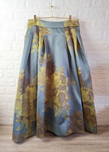 Karen Millen Floral Jacquard Woven Cropped Jacket & Maxi Prom Skirt Suit 12-14 - Picture 14 of 23