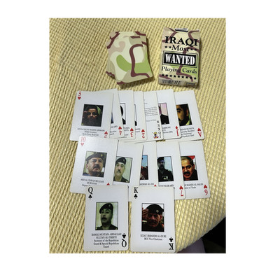 2003 Iraqi Most Wanted Playing Cards Saddam Hussein Hoyle Deck Complete