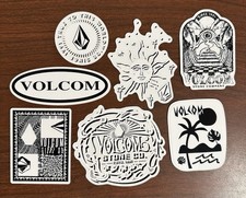 Volcom Stone Stickers 7 Sticker lot B W Skate Surf snow Mountain Decal