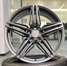 18" AUDI A4 B7 B8 B9 VELOCITY VC6 MATT GREY 8J ALLOY WHEELS / SET OF 4