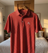 High-Performance Rhoback Georgia Bulldogs Roar Red Polo Quick-Dry UV Tech