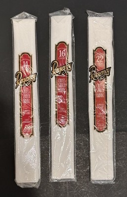 Lot of 3  Regency Mills Cross Stitch Fabric 14-16-22 Ct  White 15''x18''