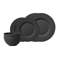 Villeroy & Boch Manufacture Rock Basic-Set 6-Teilig FüR 2 Personen