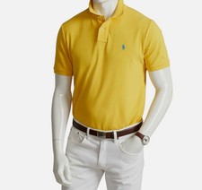 Polo Ralph Lauren Mens' Yellow Classic Fit Garment-Dyed Oxford Shirt Size XS
