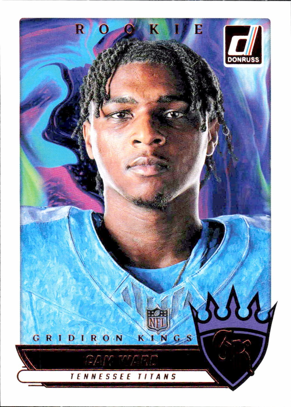 2025 Donruss #RGK-CWD Cam Ward Rookie Gridiron Kings