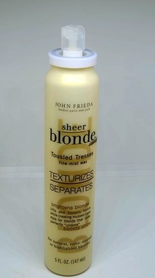 John Frieda Sheer Blonde Tousled Tresses Fine Mist Wax No Cap Discontinued READ