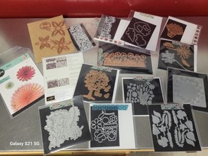 METAL DIES ~ Cut Paper Card Art Crafting ~ FLORAL PLANT ~ Lot of 15 ~ GUC! (J)