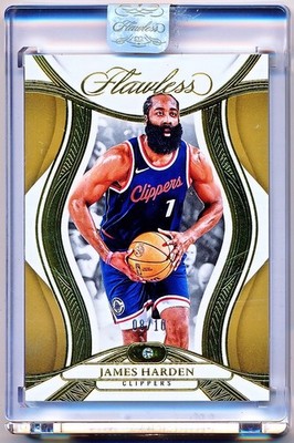 2024-25 Flawless James Harden Gold Diamond Base #58 (08/10)