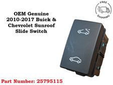 Oem Chevy Buick Equinox Malibu Verano Cruze Sunroof Slide Switch Black 25795115 Oem Chevy Buick Equinox Malibu Verano Cruze Sunroof Slide Switch Black 25795115