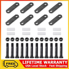 2 Set Racewill Trailer Shackle Kit Tandem Axle Trailer Kit for Double Eye Spring