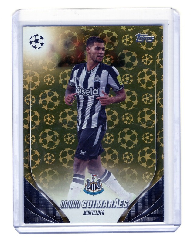 2023-24 UEFA Club Competitions Gold Starball Foil Bruno Guimaraes Guimarães 14cn