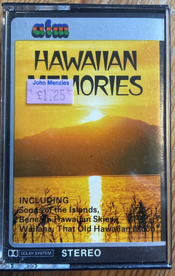 1980 AIM CASSETTE TAPE - HAWAIIAN MEMORIES SONG OF THE ISLANDS ON THE BEACH HULA