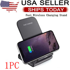 Wireless Fast Charger Charging Pad Dock for Samsung iPhone Android Cell Phone