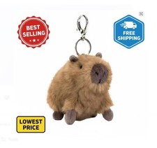 Clyde Capybara Bag Charm Keychain 10cm Brown Plush NWT and Dust Bag Gif