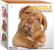 Eurographics Jigsaw Puzzle Puppy 100 Pieces Free Ship