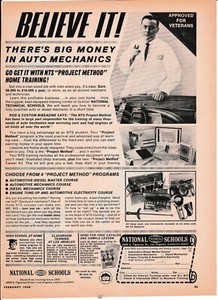 National Technical Schools 1 print ad Hot Rod 1968