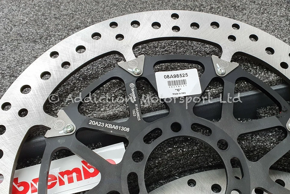 320mm Brembo T-Drive Front Brake Discs Aprilia RSV1000, R, Factory - 208A98525 - Image 2 of 3