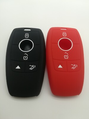 2*Silicone Fob Remote key cover For 19-22 MERCEDES BENZ GLE43 GLE53 E CLASS E30