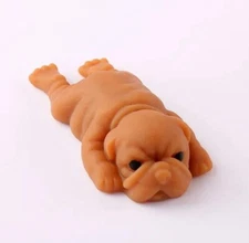 Stretchy Sharpei dog fidget toy - Peach