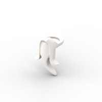 Lego Minifig 1X Bart Lang Beard Fanzy 93069 Weiß White