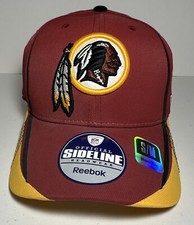 NWT Washington Redskins NFL Equipment Sideline Headwear Reebok S/M Fitted Cap