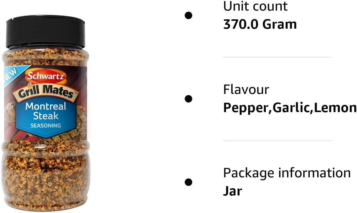 🔥Schwartz™ Grill Mates Montreal Steak Seasoning Large 370g Catering Jar