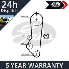 Gates Timing Cam Belt Fits Ford Fiesta 1992-1995 Escort 1992-2000 1.4 1.6